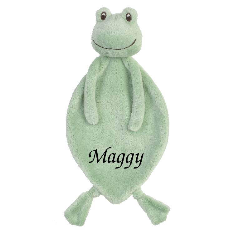  - flavio the frog - comforter green 25 cm 